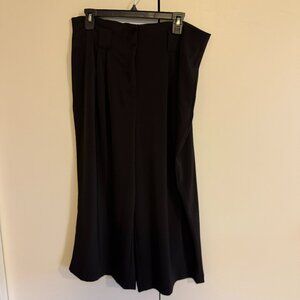 Black wide leg fancy pants